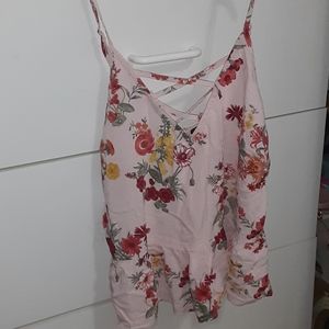 Cute Pink Flower Blouse